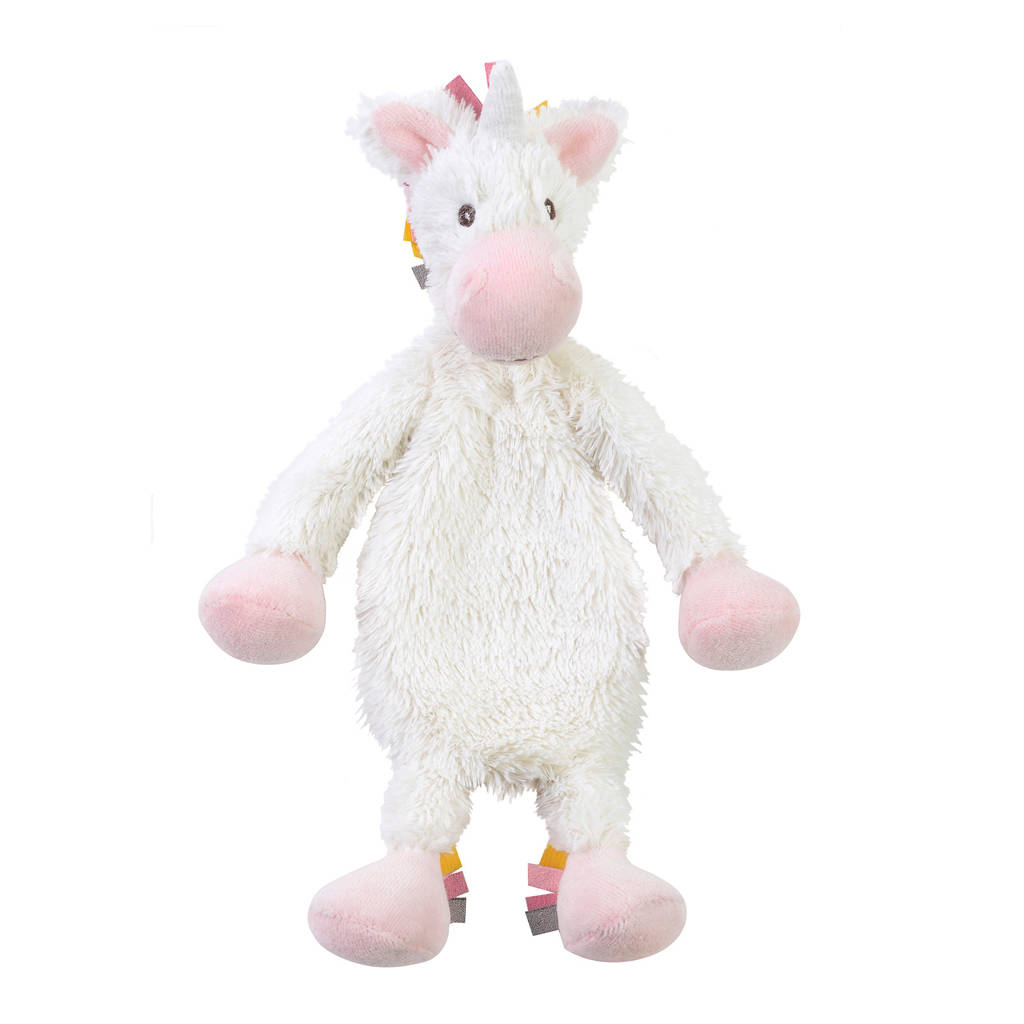 Happy Horse Unicorn Yara Tuttle knuffel 28 cm, Wit/roze