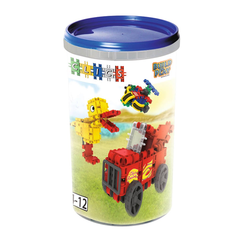 Clics Build & Play tube 5-in-1 69 stuks