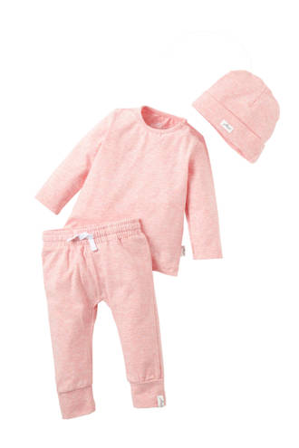 baby longsleeve + broek + muts