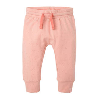baby broek met stippenprint roze