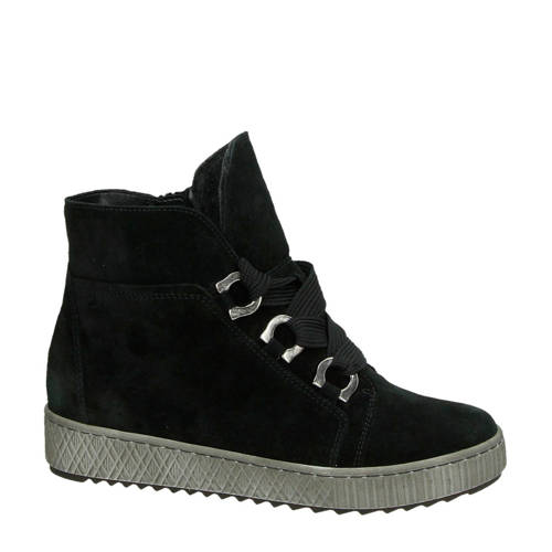 Gabor Suede Veterboots Zwart gabor kopen in de aanbieding Gabor Suede Veterboots Zwart gabor kopen in de aanbieding