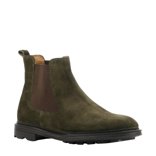 berry suede boots