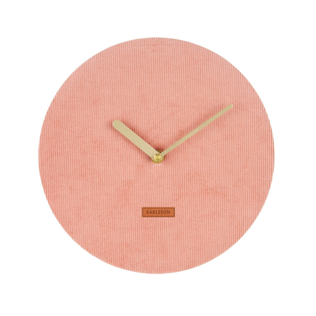 Karlsson Klokken wandklok Corduroy (Ø25 cm)