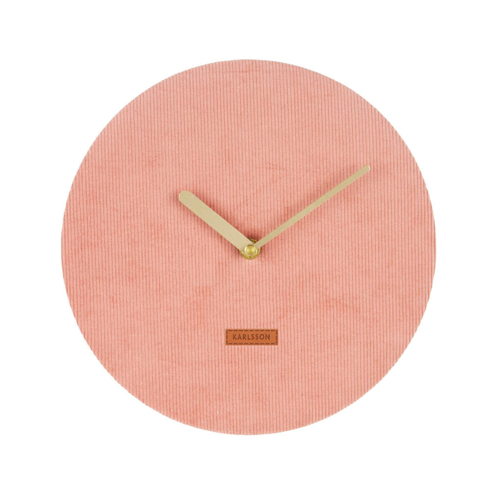 Karlsson Klokken wandklok Corduroy (Ø25 cm)