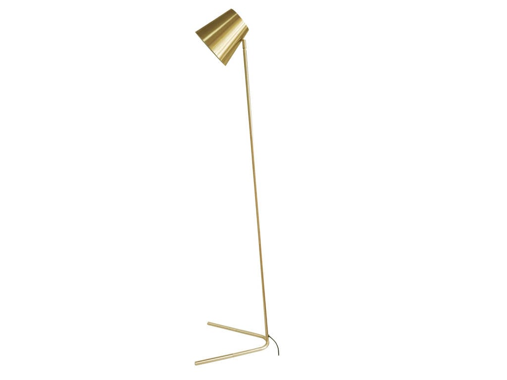 Leitmotiv vloerlamp Noble, Goudkleurig