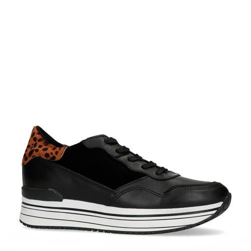 Manfield Leren Platform Sneakers manfield kopen in de aanbieding Manfield Leren Platform Sneakers manfield kopen in de aanbieding