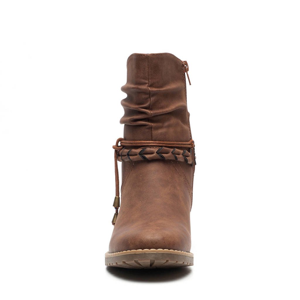Box Scapino Scapino Blue Blue Enkellaarzen Cognac Box wa4qIE