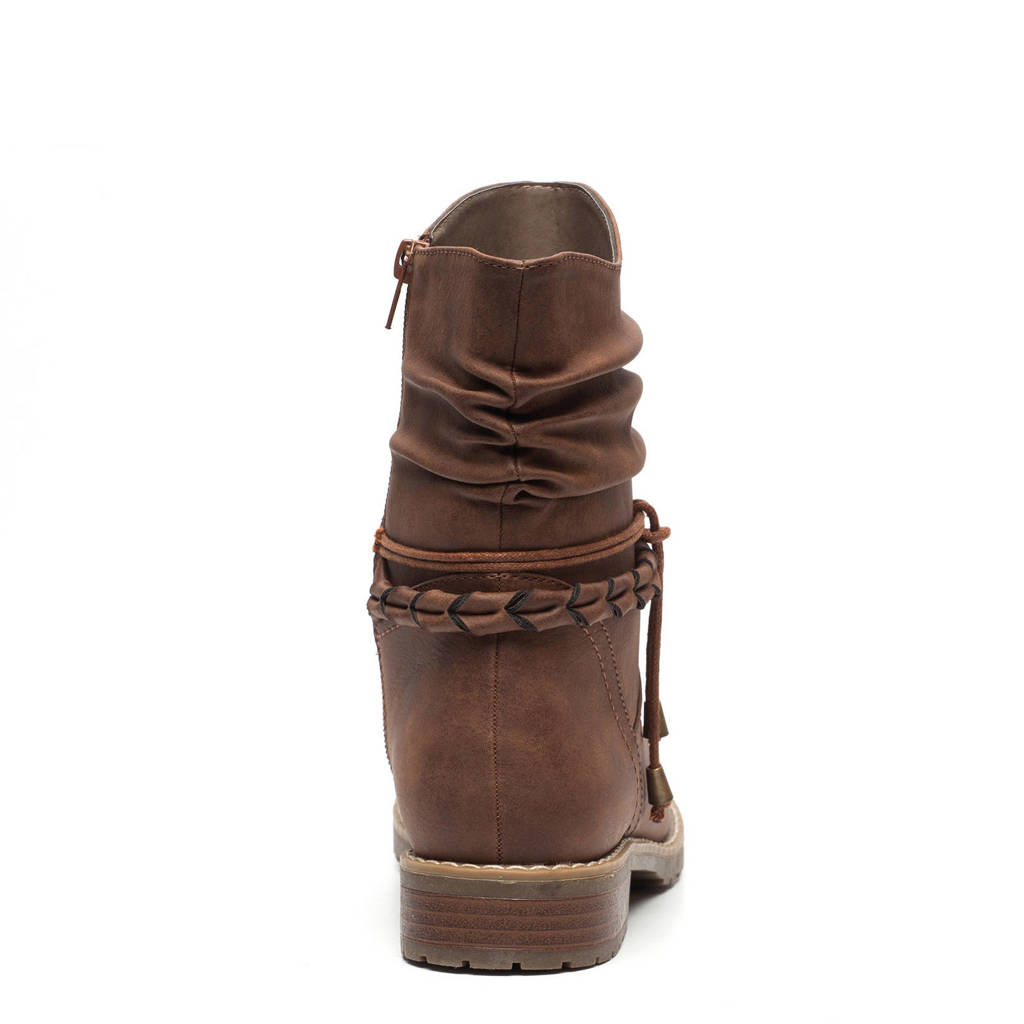 Box Scapino Scapino Blue Blue Enkellaarzen Cognac Box wa4qIE