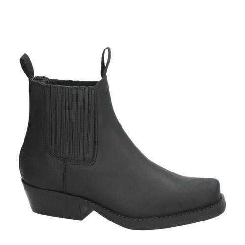 Nelson By Moderosa Nubuck Leren Chelsea Boots Zwart nelson by moderosa kopen in de aanbieding