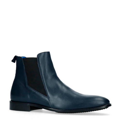 Sacha Leren Chelsea Boots Blauw sacha kopen in de aanbieding