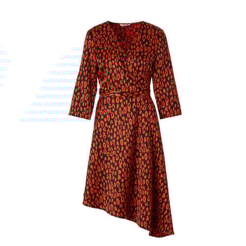 Pieces overslag jurk met luipaardprint Pieces overslag jurk met luipaardprint