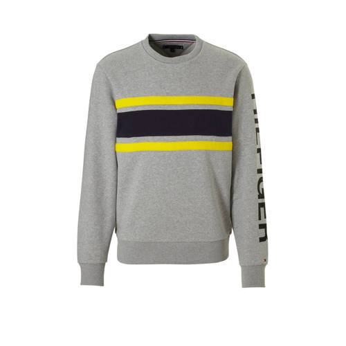 Tommy Hilfiger Gemeleerde Sweater Grijs tommy hilfiger kopen in de aanbieding Tommy Hilfiger Gemeleerde Sweater Grijs tommy hilfiger kopen in de aanbieding