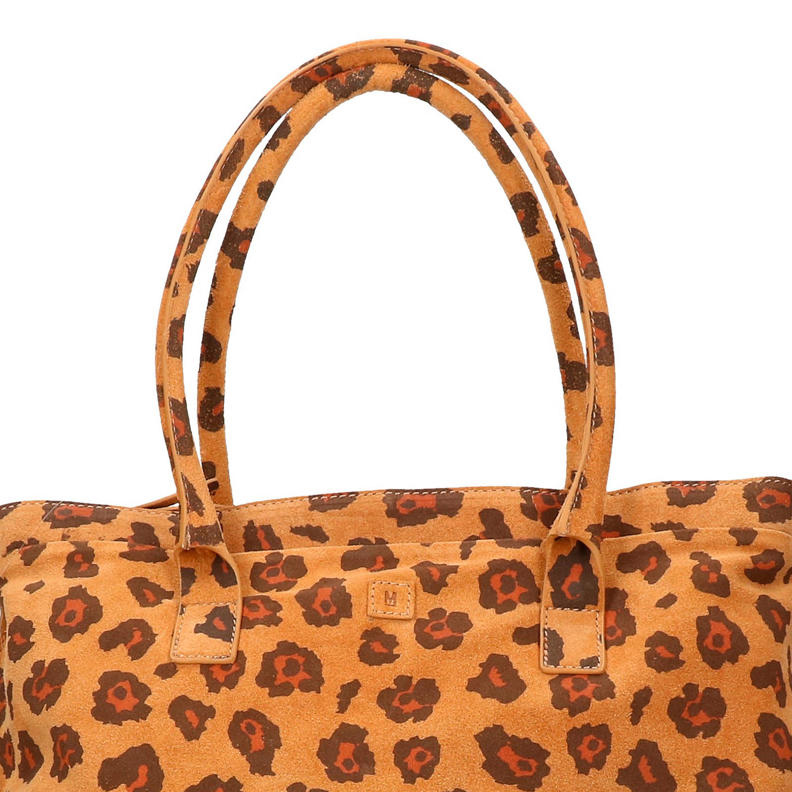 Hide & Stitches Suède Clutch/Schoudertas Brazos Donker Bruin