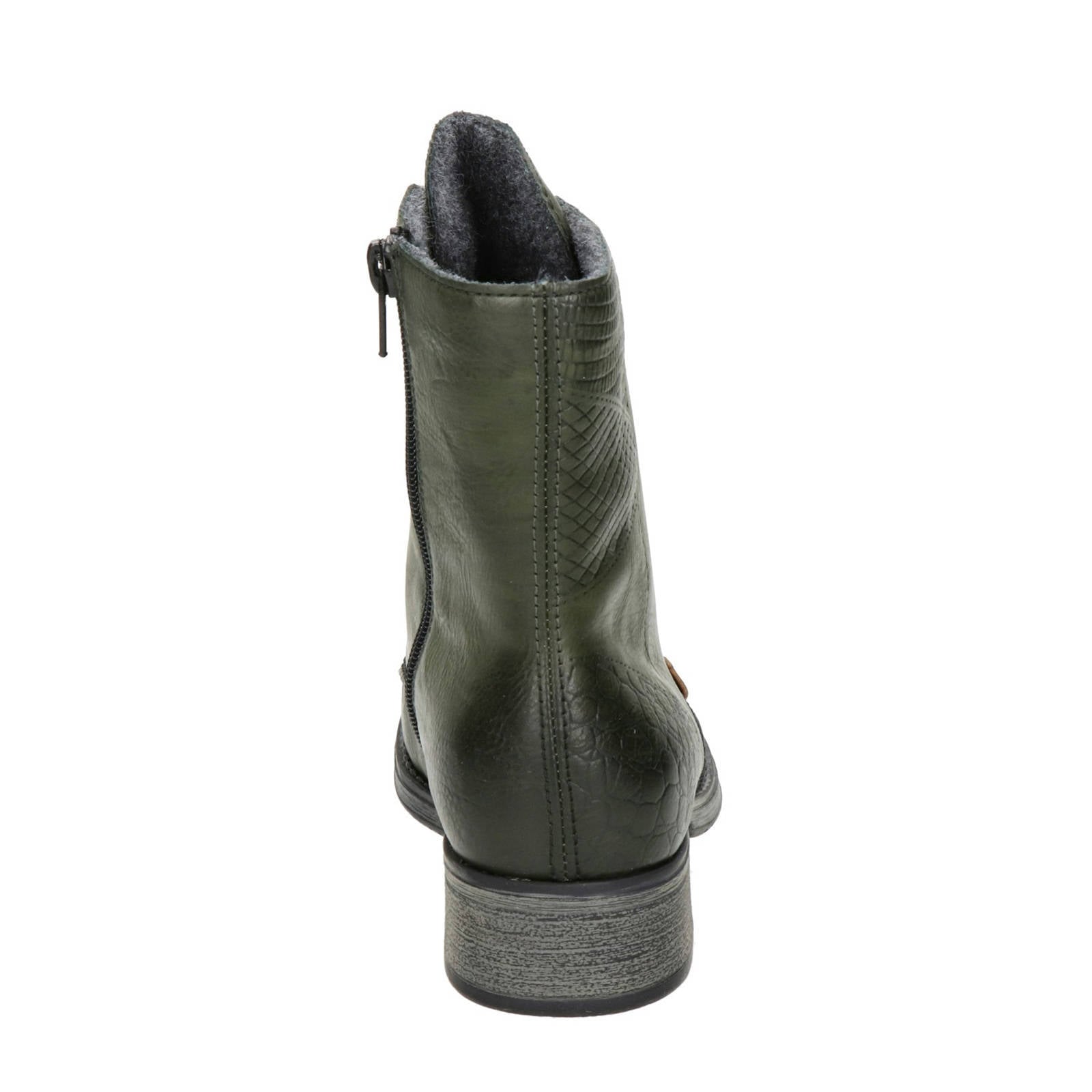 Rieker Veterboots groen Z6637 - Vergelijk prijzen