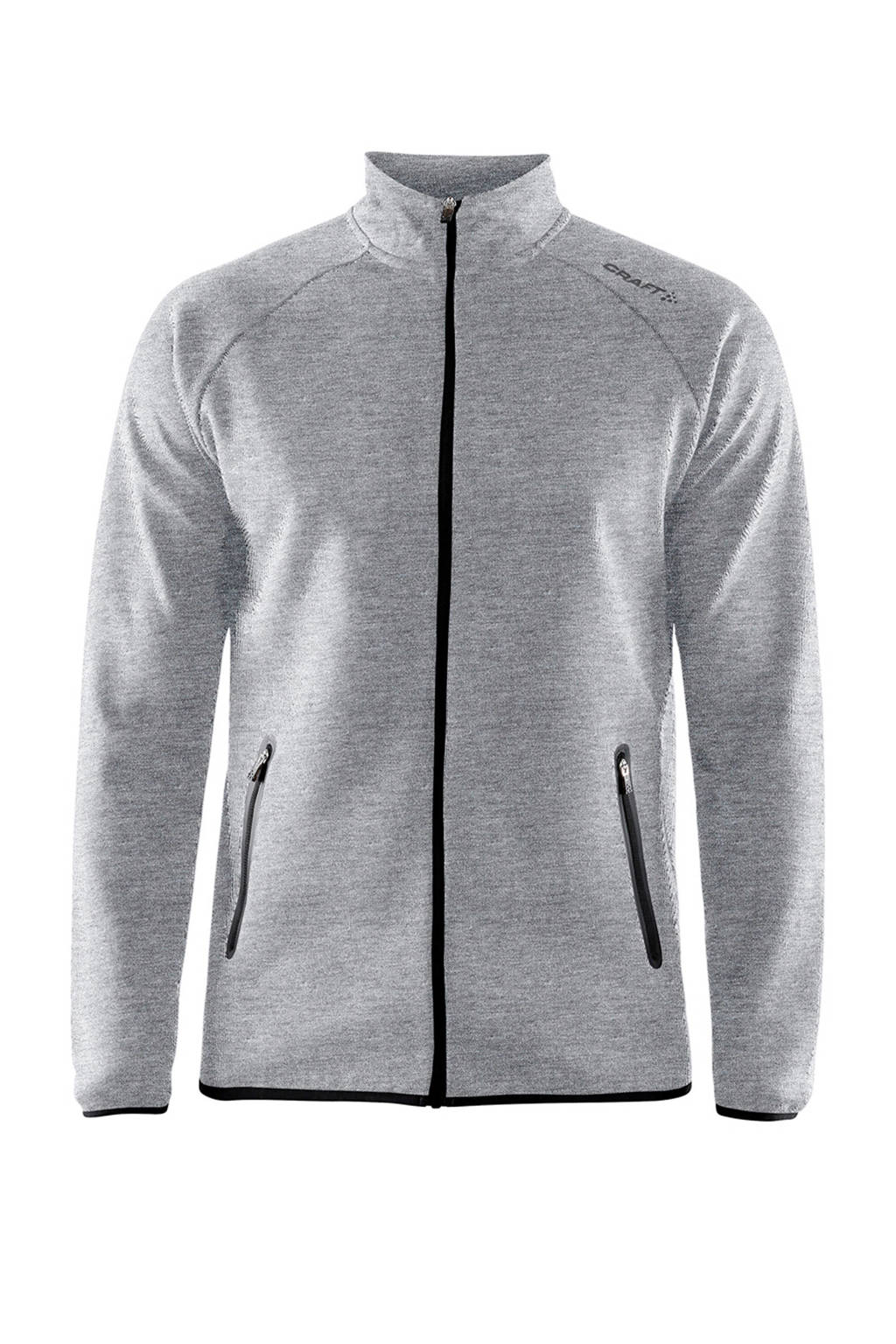 Craft sportvest grijs, Grijs melange