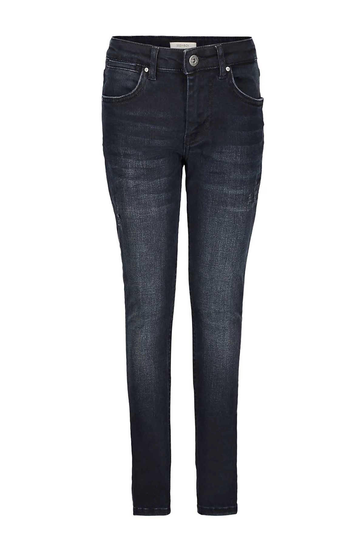SissyBoy tapered fit jeans donkerblauw wehkamp