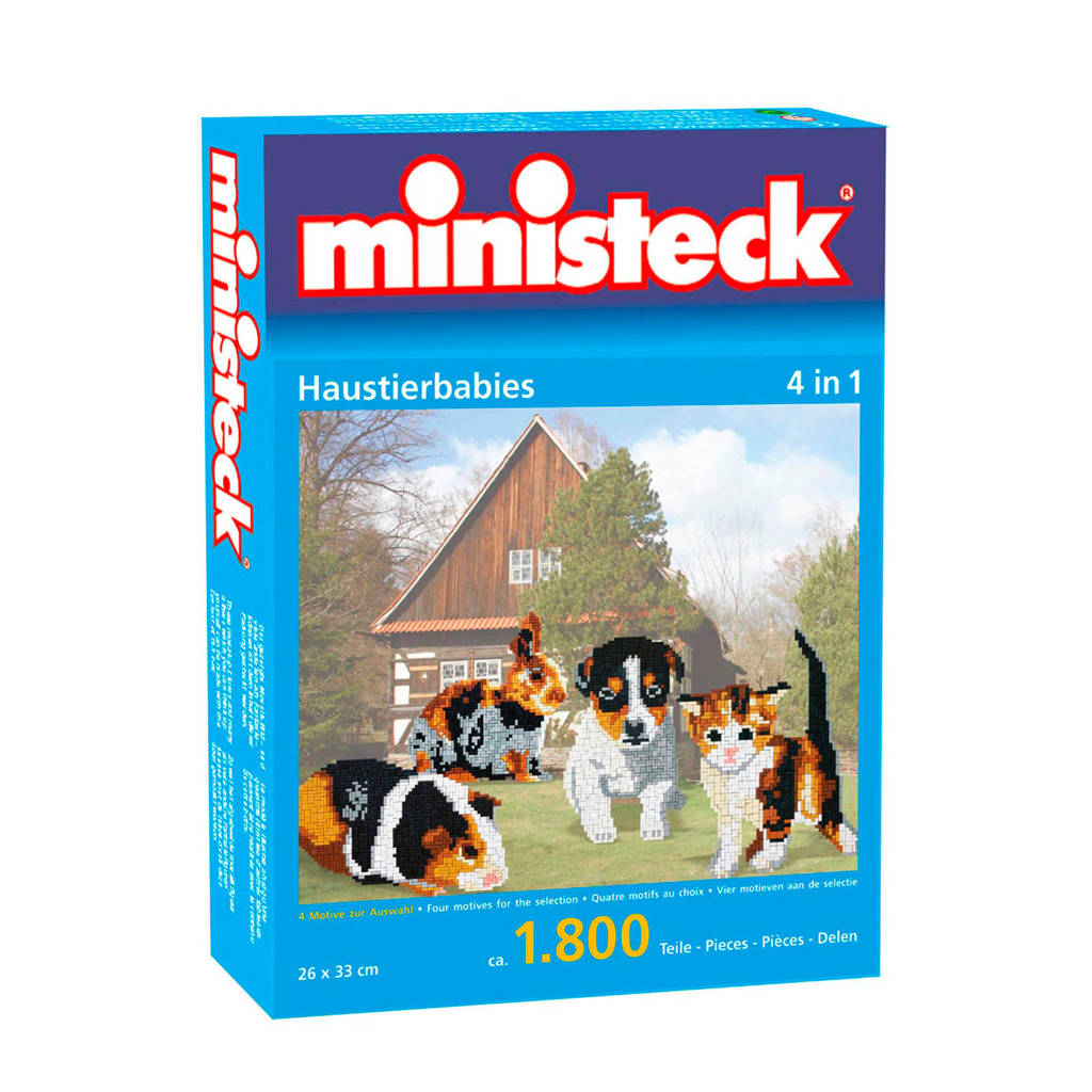 Ministeck huisdieren 1800 steentjes