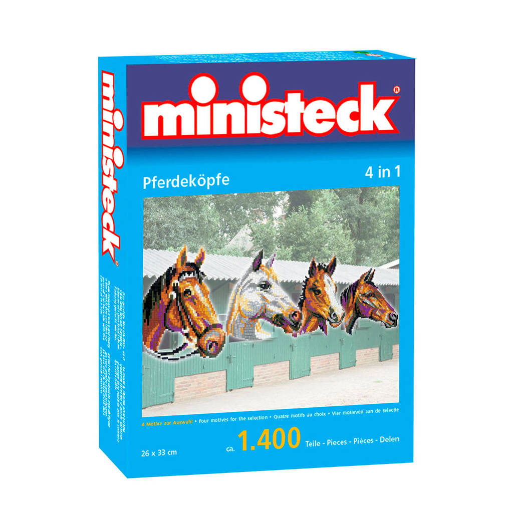 Ministeck paardenhoofden 1400 steentjes