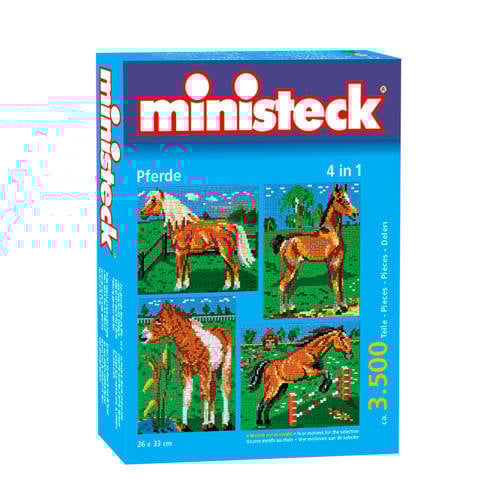 Ministeck Paarden Met Achtergrond 4 In 1 ministeck kopen in de aanbieding