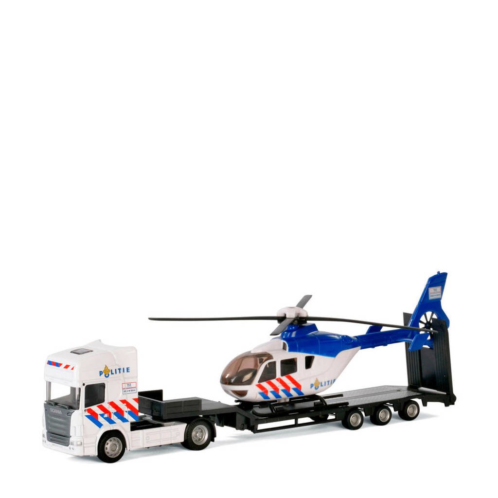 Polesie vrachtwagen met helikopter - politie