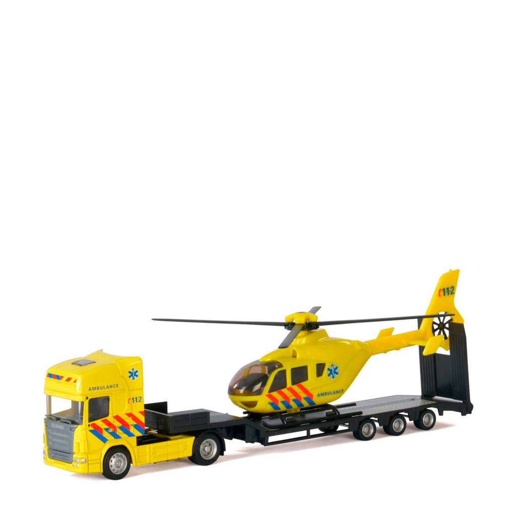 Polesie  vrachtwagen met helikopter - ambulance