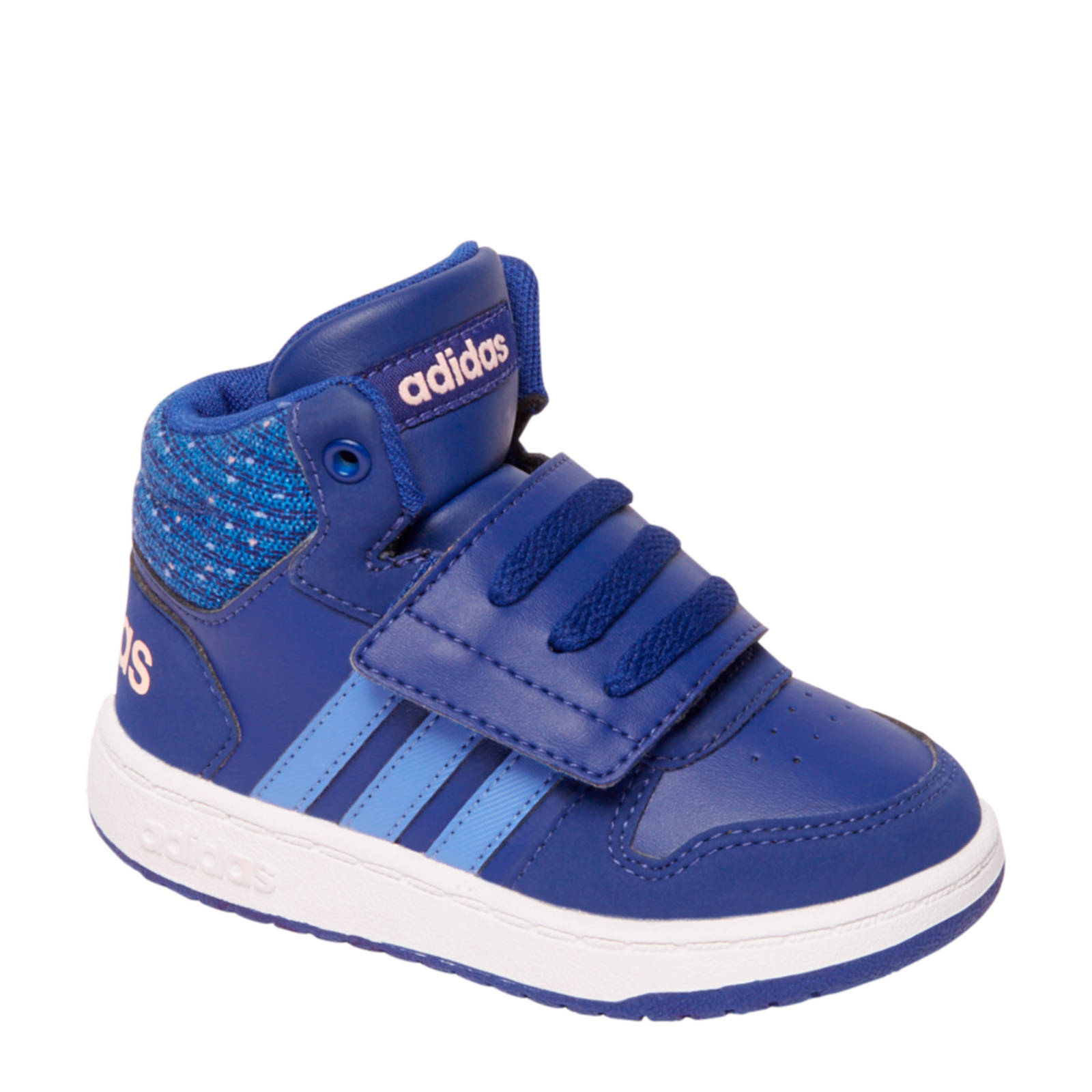 adidas Hoops Mid 2.0 leren sneakers blauw | wehkamp