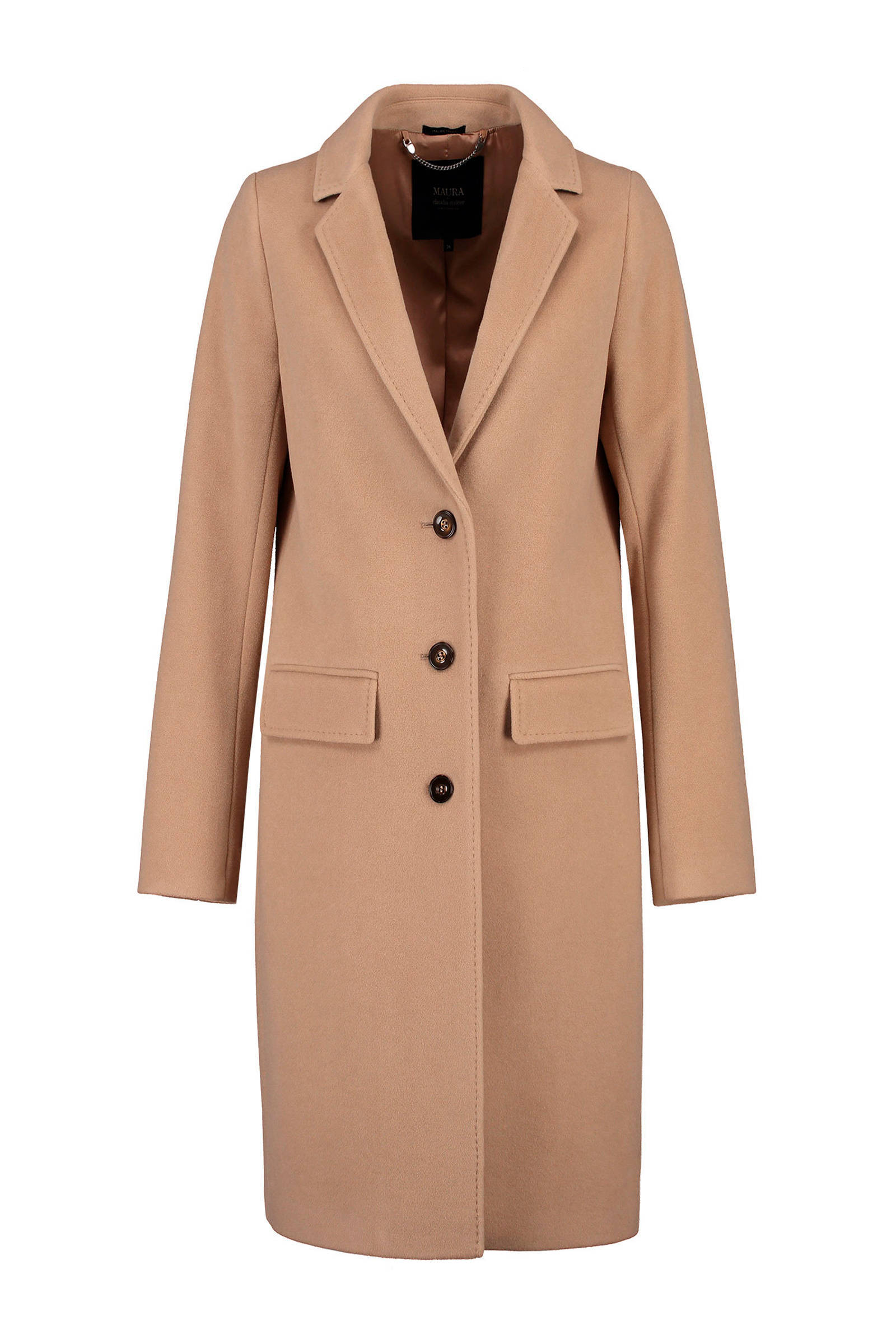 coat met wol camel coat met wol camel