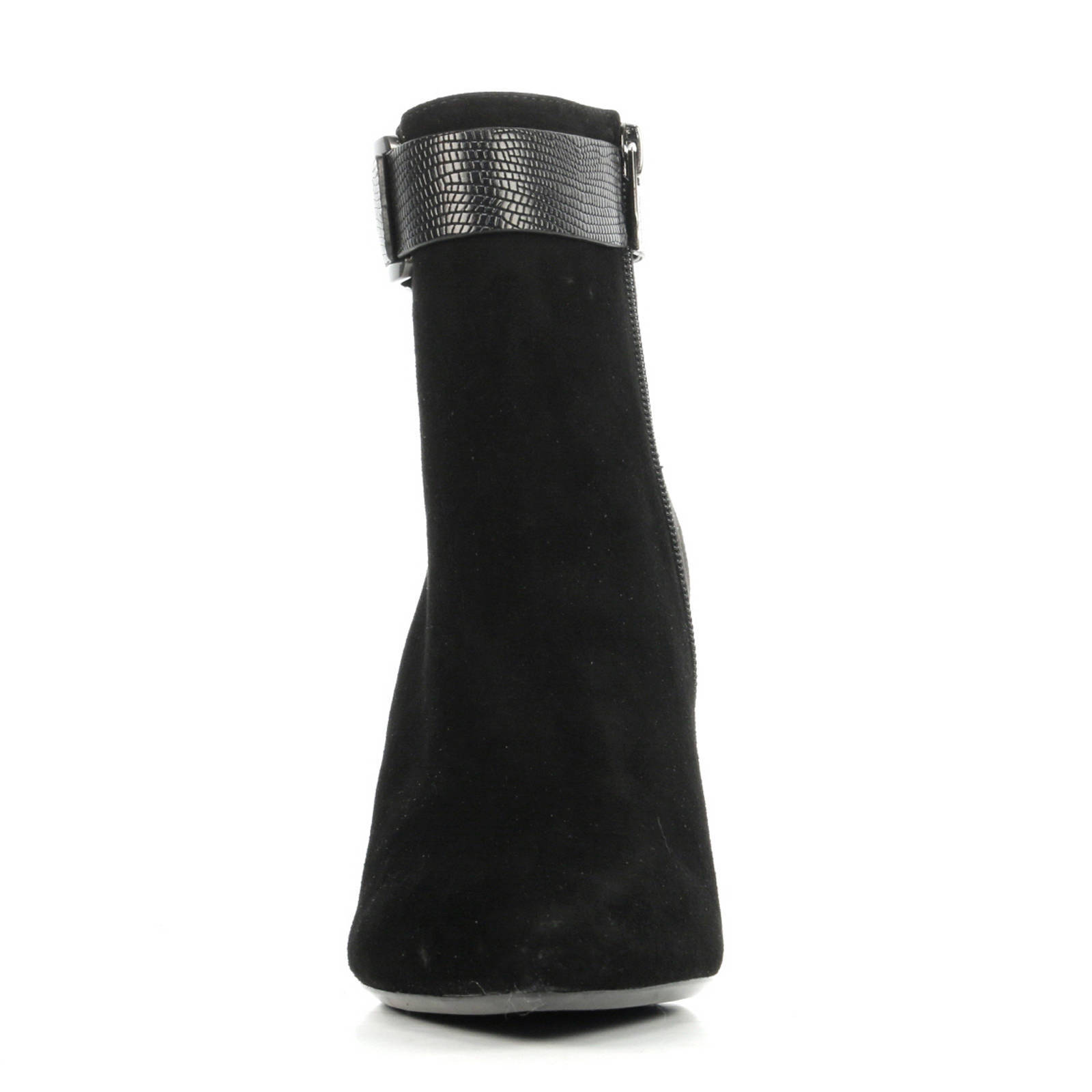 Calvin Klein Jeans Sandy Velvet Dames enkellaarsjes met plateauzool  R0589ANT - Schoenen.nl