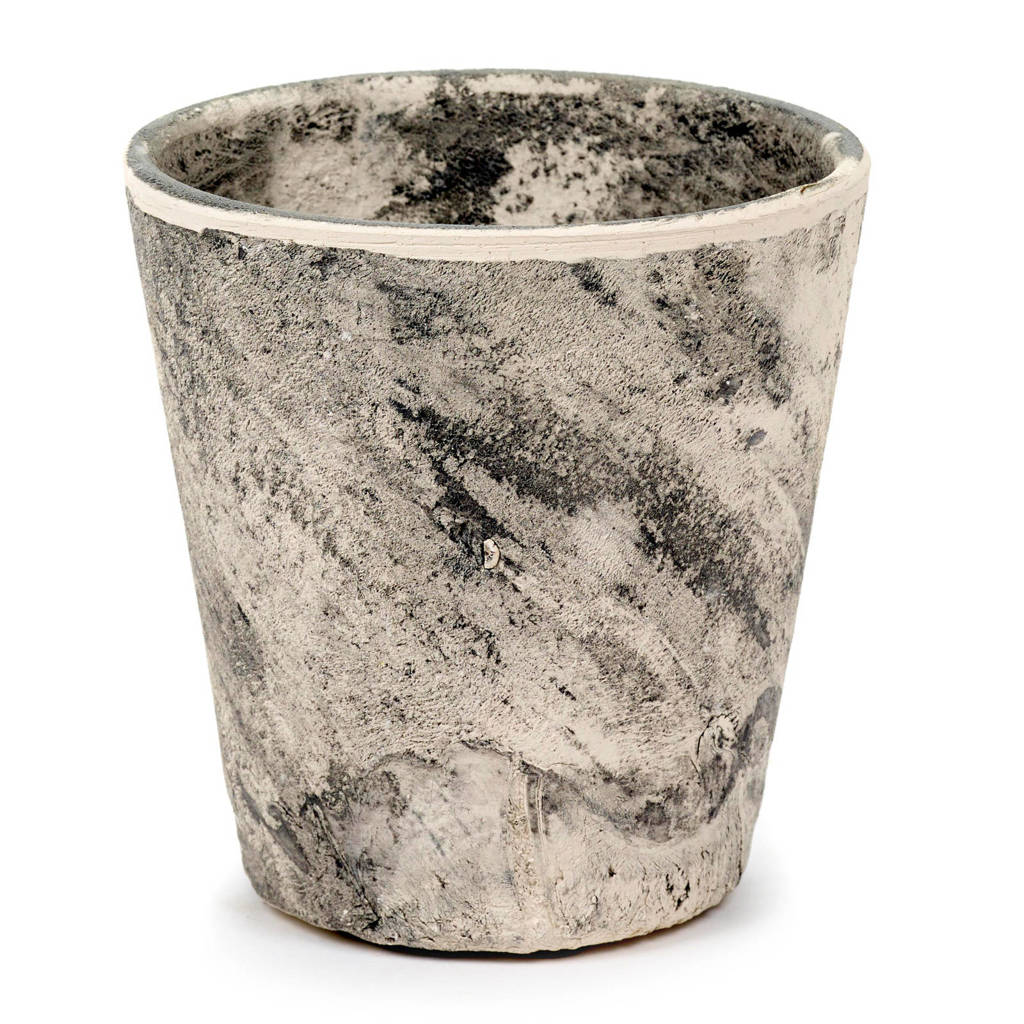 Serax bloempot Moon (Ø 14 cm), Wit/grijs