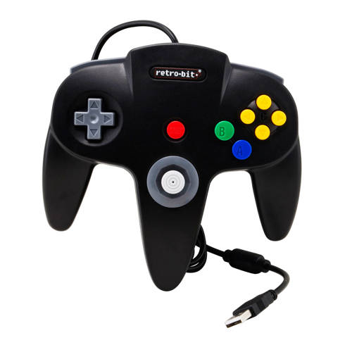 Retrobit Retro Bit Nintendo 64 Usb Controller Zwart retrobit kopen in de aanbieding