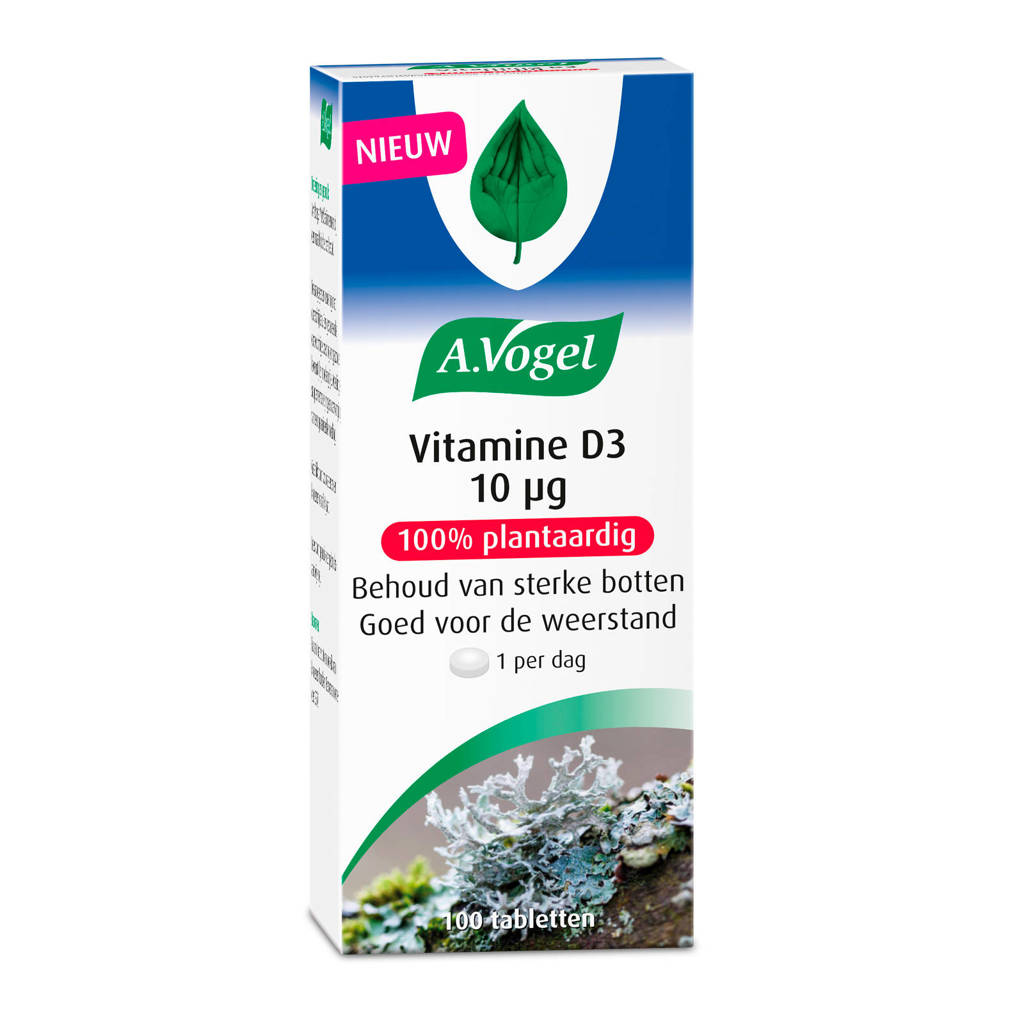 A.Vogel Vitamine D3 10 microgram - 100 stuks, 10 gram