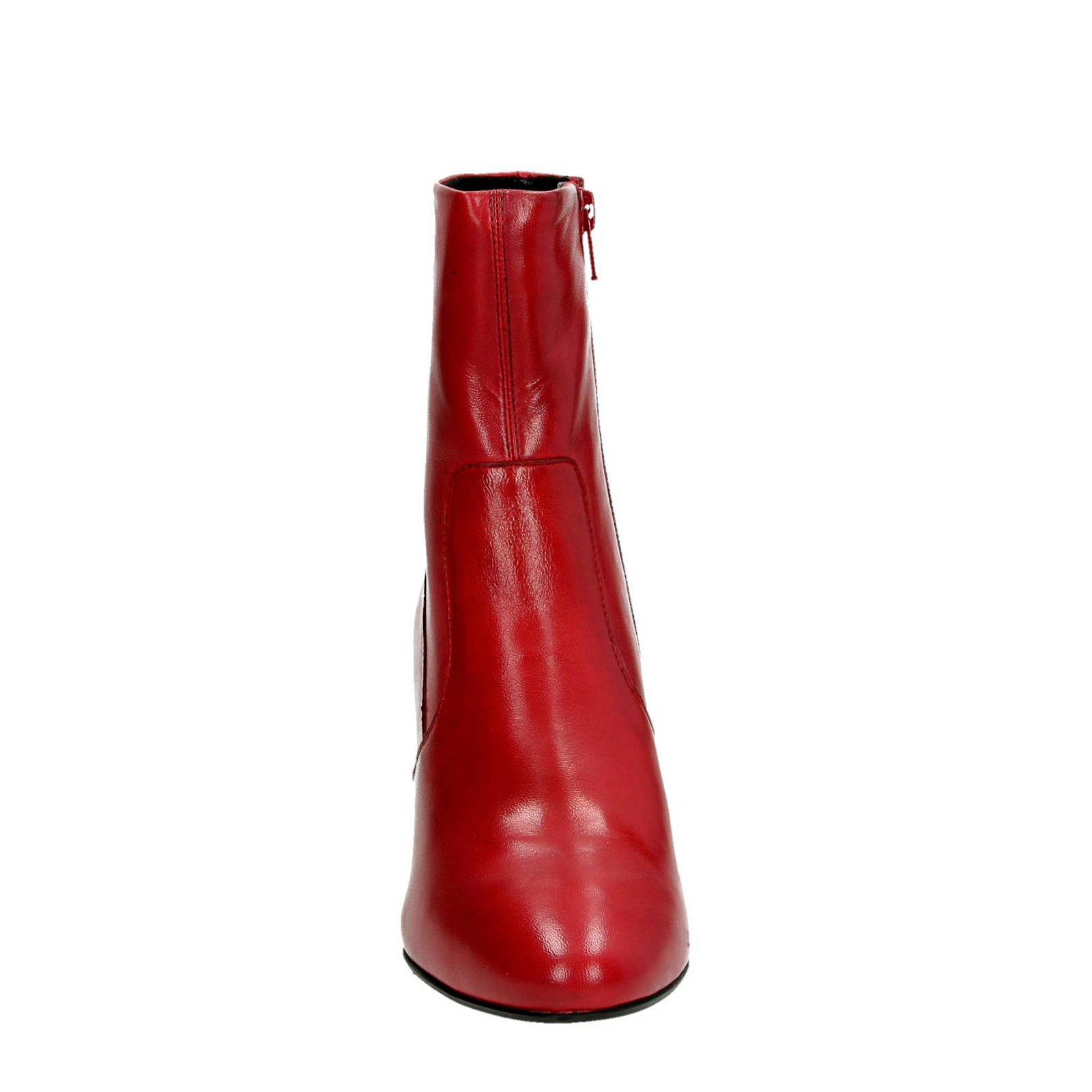 Steve Madden leren enkellaars rood | wehkamp