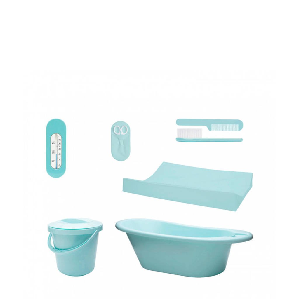 bébé-basic 7-delige badset uni mintgroen, Mintgroen