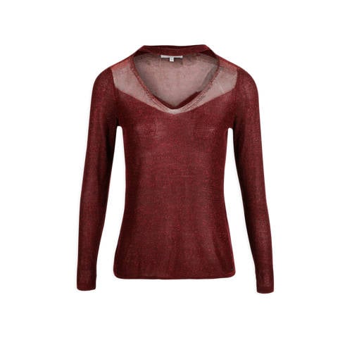 Morgan Choker Top Bordeaux morgan kopen in de aanbieding