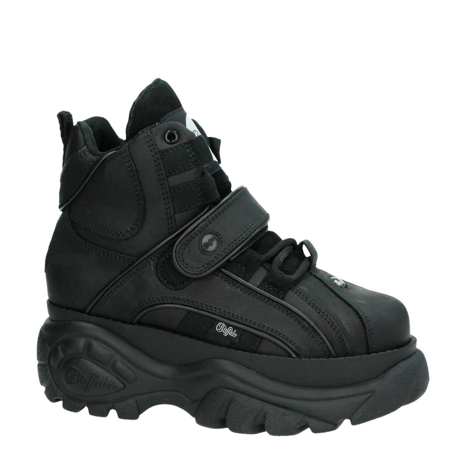 Buffalo leren Chunky Dad sneakers zwart | wehkamp