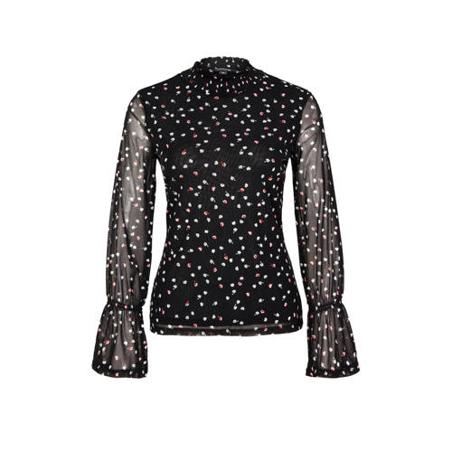 Comma Top Met All Over Print Zwart comma kopen in de aanbieding Comma Top Met All Over Print Zwart comma kopen in de aanbieding