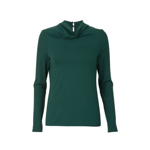 Promiss Top Met Colkraag Donkergroen promiss kopen in de aanbieding Promiss Top Met Colkraag Donkergroen promiss kopen in de aanbieding