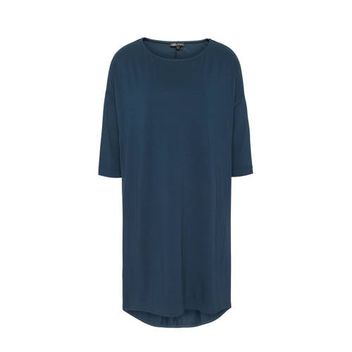 basic oversized jurk blauw basic oversized jurk blauw
