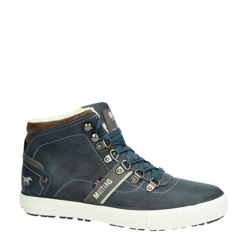 Mustang Sneakers Donkerblauw mustang kopen in de aanbieding