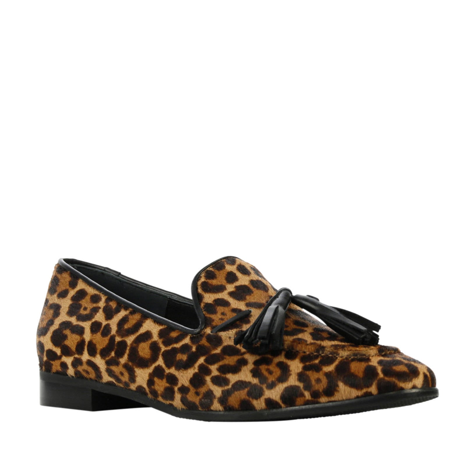 Pedro Miralles loafers met luipaardprint bruin | wehkamp