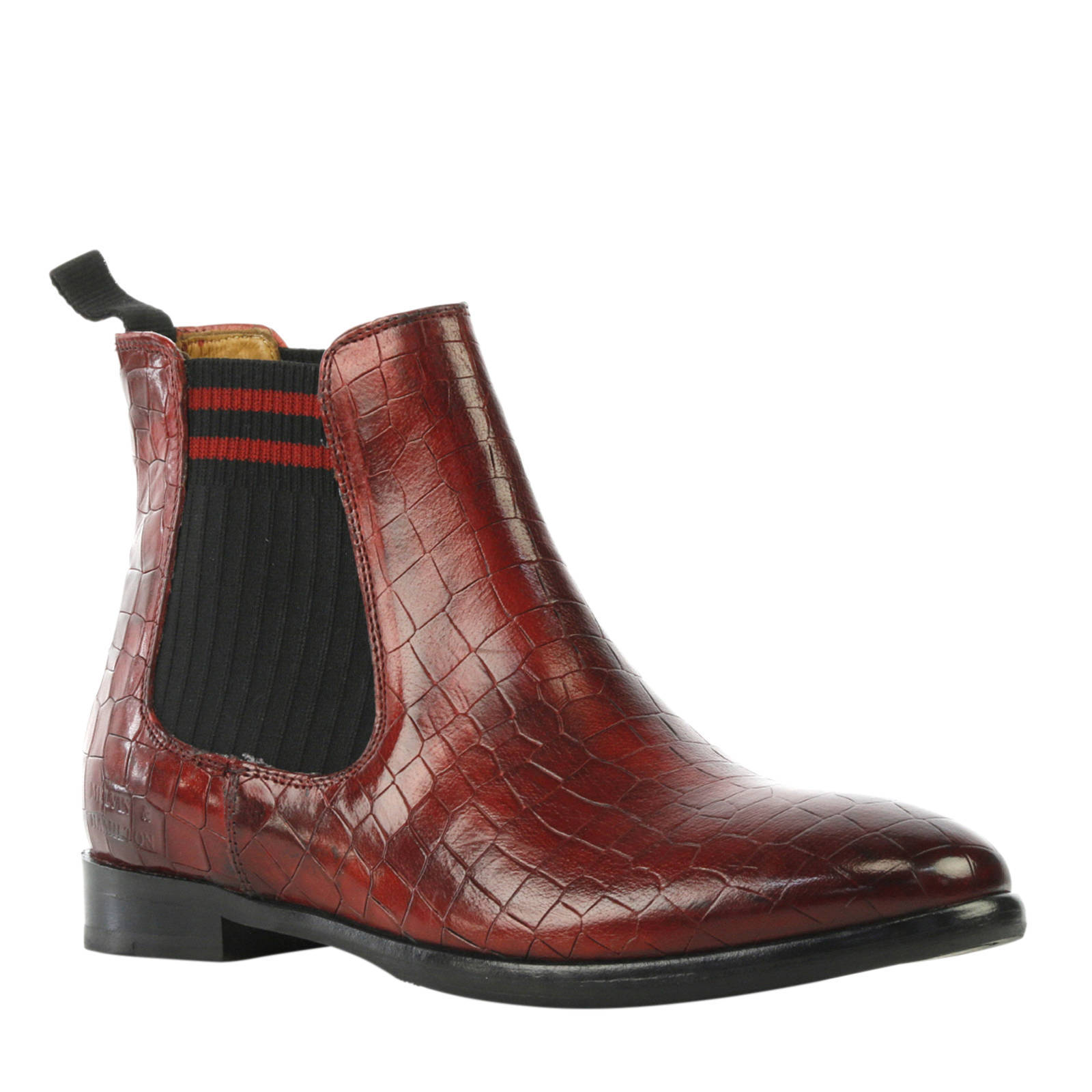 Melvin \u0026 Hamilton leren chelsea boots donkerrood | wehkamp