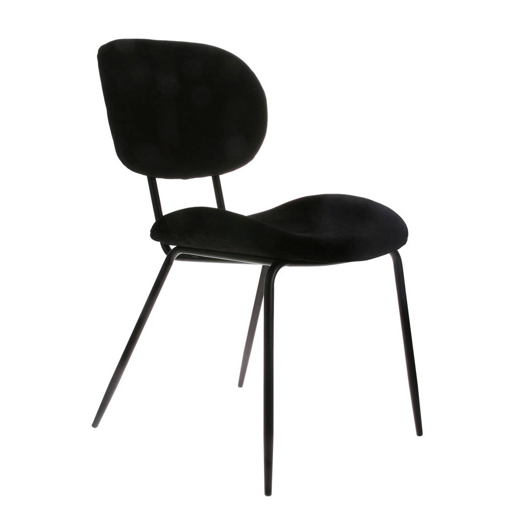 HKliving eetkamerstoel (set van 2), Zwart