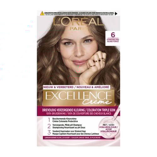 Wehkamp L'Oréal Paris Excellence Crème haarkleuring - 6 Donkerblond aanbieding