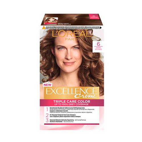 Wehkamp L'Oréal Paris Excellence Crème haarkleuring - 6 Donkerblond aanbieding