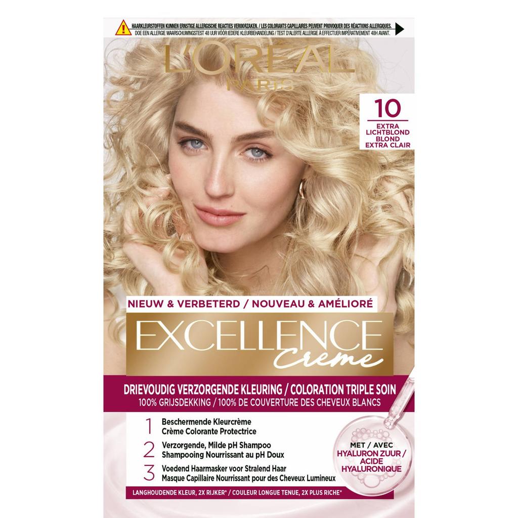 L'Oréal Paris Excellence Crème haarkleuring - 10 extra lichtblond