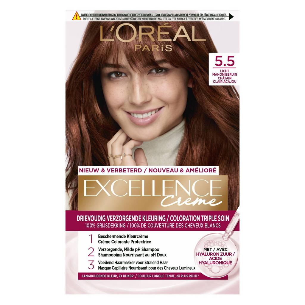 L'Oréal Paris Excellence Crème haarkleuring - 5.5 Licht Mahoniebruin