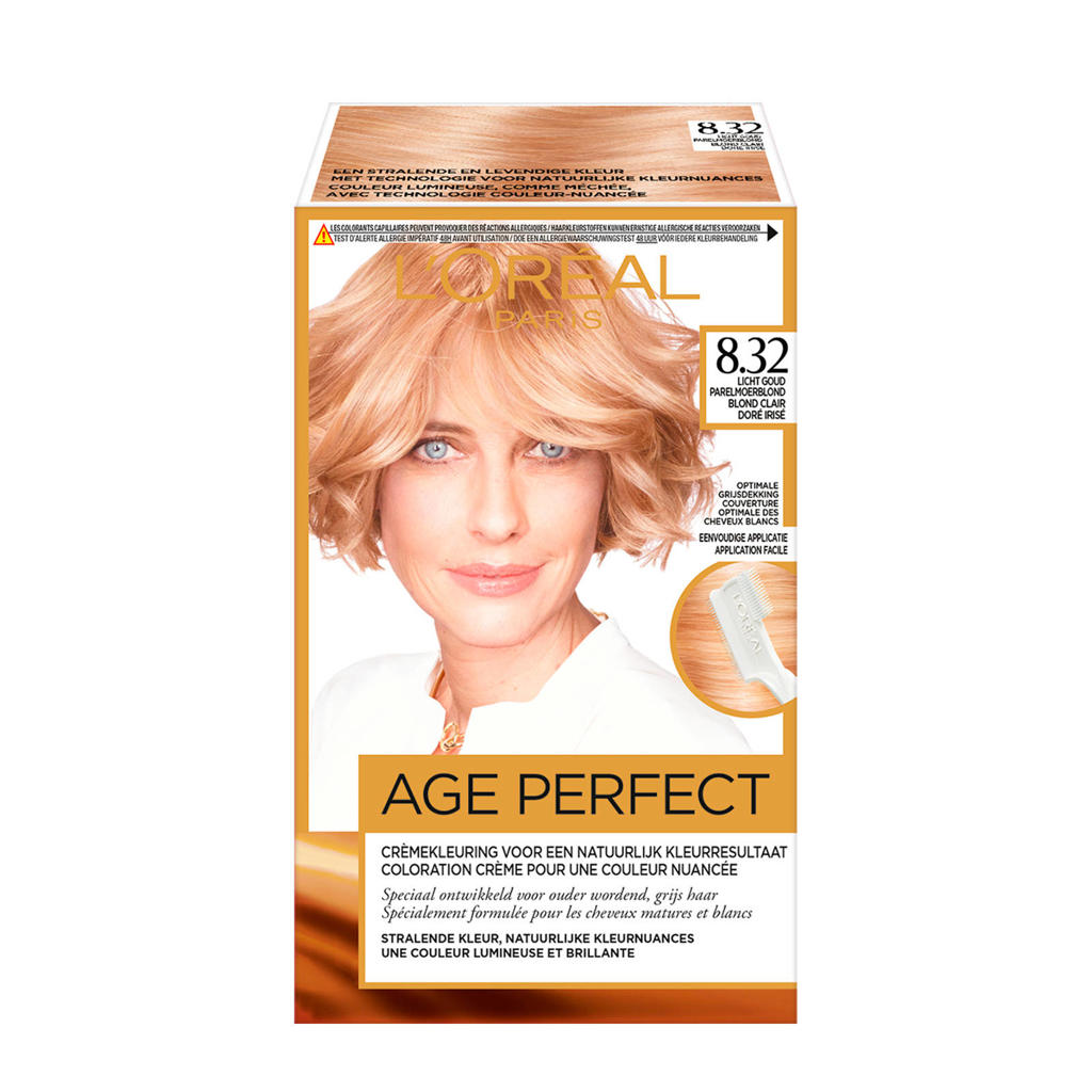 L'Oréal Paris Excellence Age Perfect L’Oréal Paris Age Perfect haarkleuring 8.32 - Licht Goud Parelmoerblond