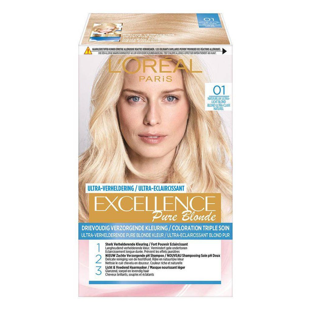 Mos Onrustig Immuniteit L'Oréal Paris Excellence Crème haarkleuring - 01 Ultra Licht Natuurlijk  blond | wehkamp