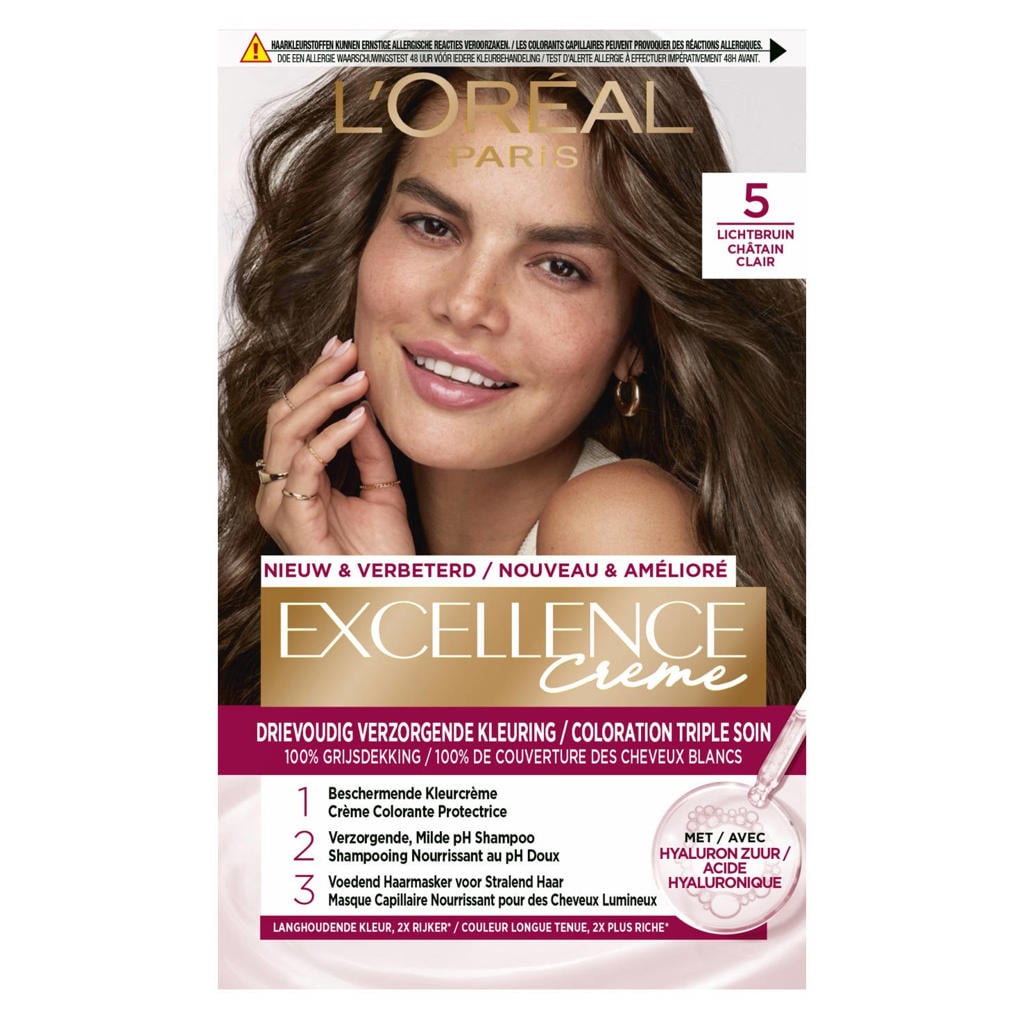 L'Oréal Paris Excellence Crème haarkleuring - 5 Lichtbruin