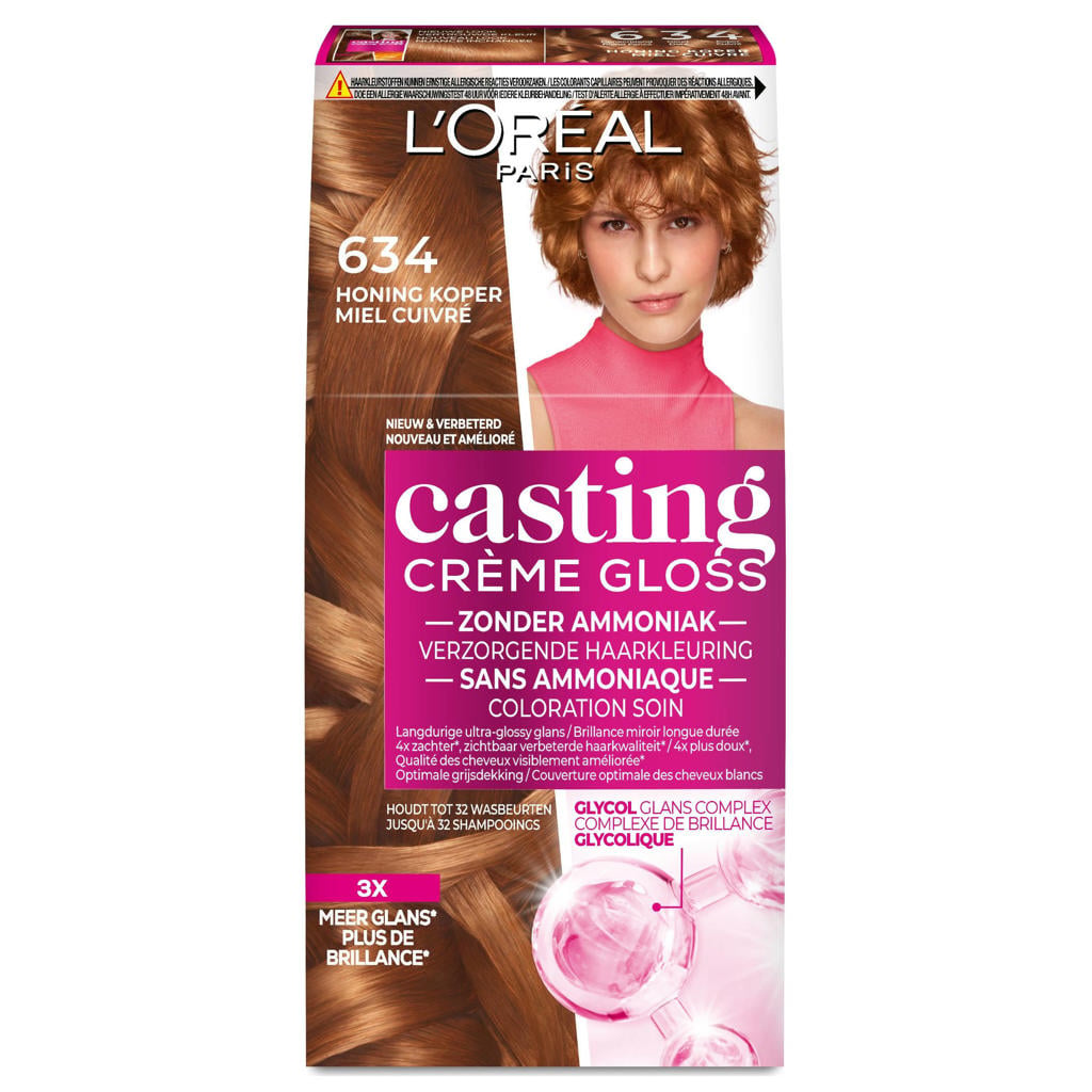 L'Oréal Paris Casting Crème Gloss Donker Goud Koperblond 634
